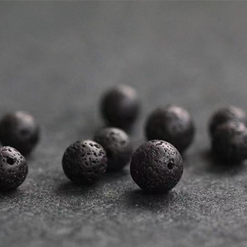 Buddha Stones, skały lawowe, łuski ryb, koraliki, bransoletka lecznicza