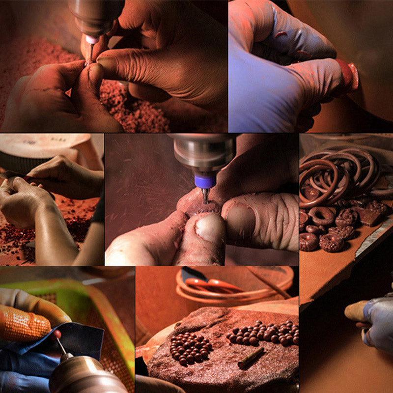 Bransoletka warkoczowa z Buddha Stones wykonana ręcznie z czerwonego złota, sznurka, lotosu, pokoju i radości