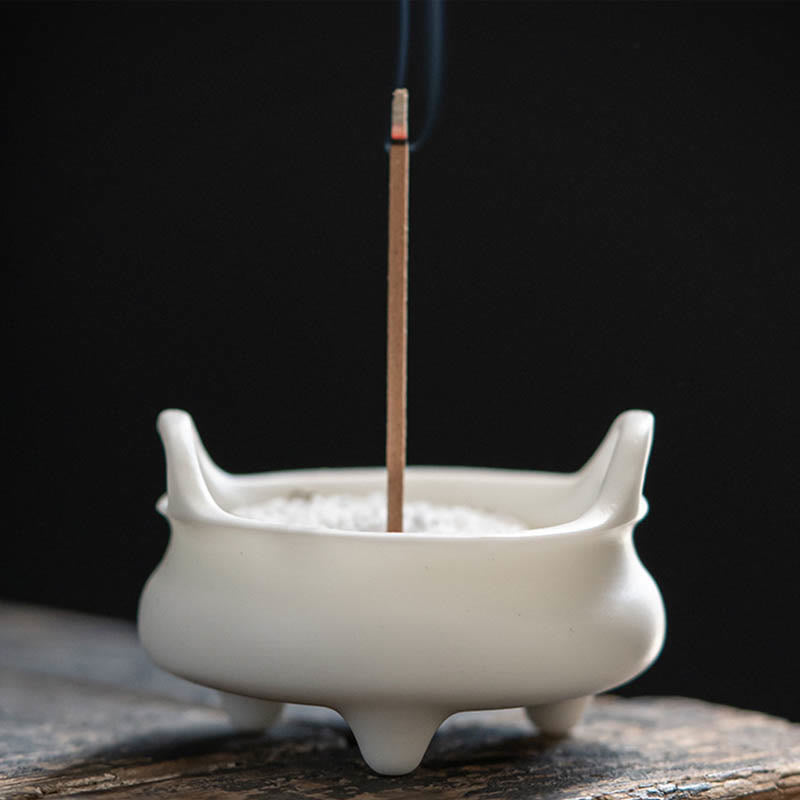 Buddha Stones , Dobrobyt Smoka, Podwójne Uszy Lwa, Wzór Uzdrawiający, Ceramiczny Kadzielnica Dekoracja