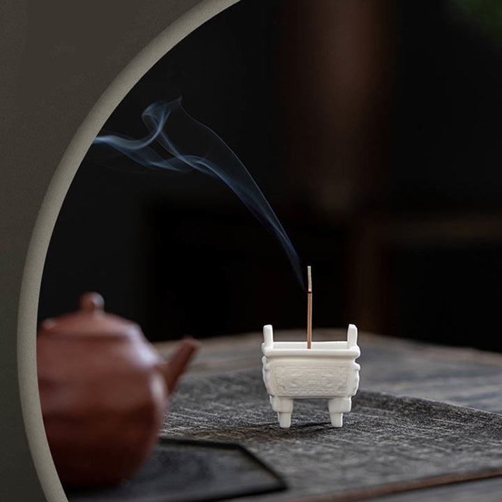 Buddha Stones , Dobrobyt Smoka, Podwójne Uszy Lwa, Wzór Uzdrawiający, Ceramiczny Kadzielnica Dekoracja