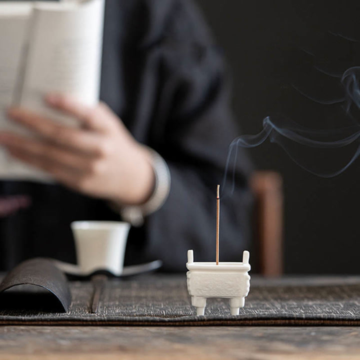 Buddha Stones , Dobrobyt Smoka, Podwójne Uszy Lwa, Wzór Uzdrawiający, Ceramiczny Kadzielnica Dekoracja