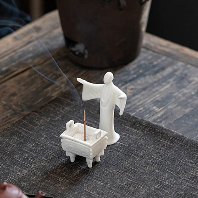 Buddha Stones , Dobrobyt Smoka, Podwójne Uszy Lwa, Wzór Uzdrawiający, Ceramiczny Kadzielnica Dekoracja