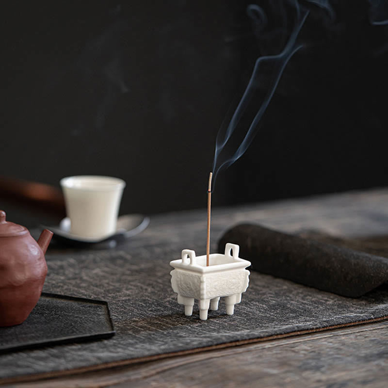 Buddha Stones , Dobrobyt Smoka, Podwójne Uszy Lwa, Wzór Uzdrawiający, Ceramiczny Kadzielnica Dekoracja