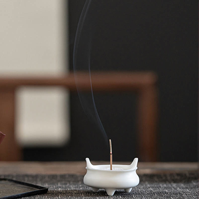 Buddha Stones , Dobrobyt Smoka, Podwójne Uszy Lwa, Wzór Uzdrawiający, Ceramiczny Kadzielnica Dekoracja