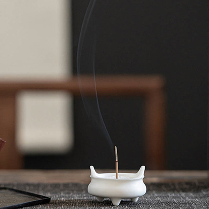 Buddha Stones , Dobrobyt Smoka, Podwójne Uszy Lwa, Wzór Uzdrawiający, Ceramiczny Kadzielnica Dekoracja