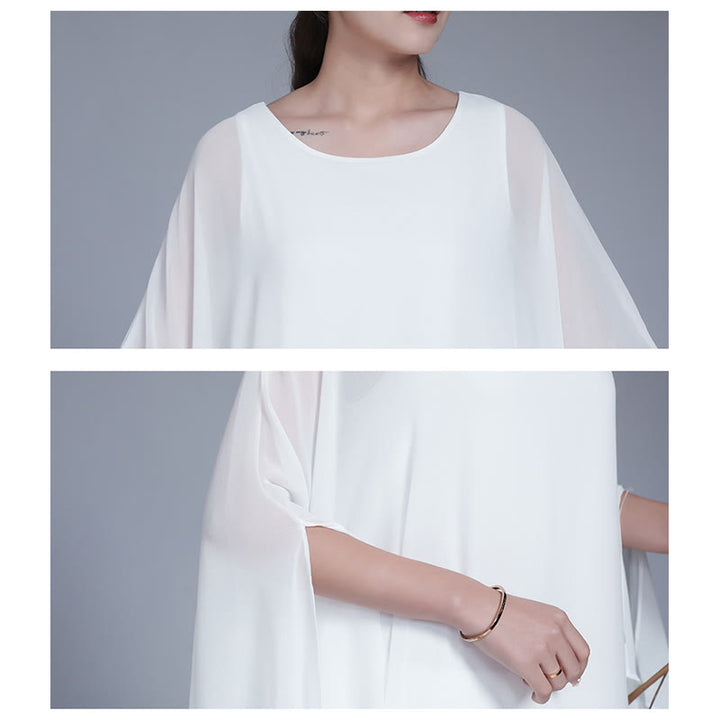 Buddha Stones Prosty wzór Midi Sukienka Szerokie Spodnie Medytacja Duchowy Zen Praktyka Joga Taniec Odzież - image 7