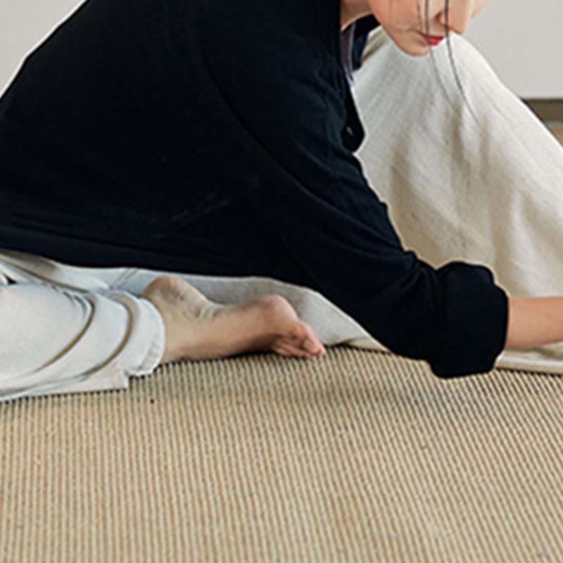 Buddha Stones Płaszcz z długim rękawem, prosty, kurtka, spodnie z szerokimi nogawkami, Zen Tai Chi, joga, medytacja, odzież - image 18