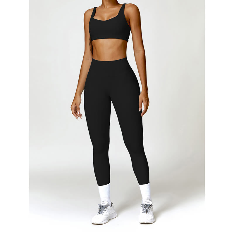 Buddha Stones Sportowy biustonosz do jogi bez pleców z krótkim rękawem - image 4