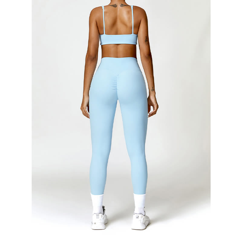 Buddha Stones Sportowy biustonosz do jogi bez pleców z krótkim rękawem - image 19