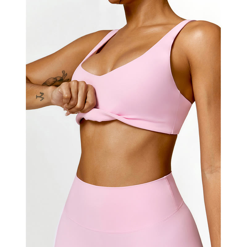 Buddha Stones Sportowy biustonosz do jogi bez pleców z krótkim rękawem - image 39