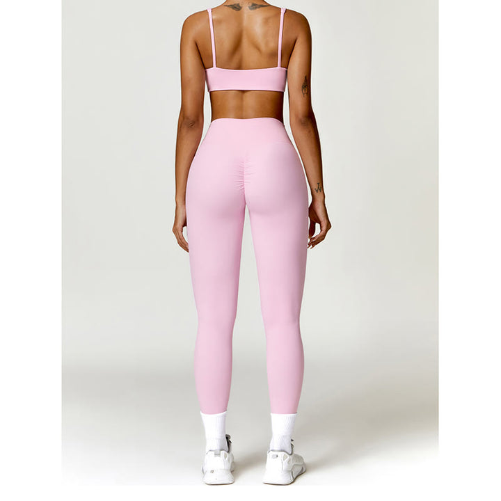 Buddha Stones Sportowy biustonosz do jogi bez pleców z krótkim rękawem - image 42