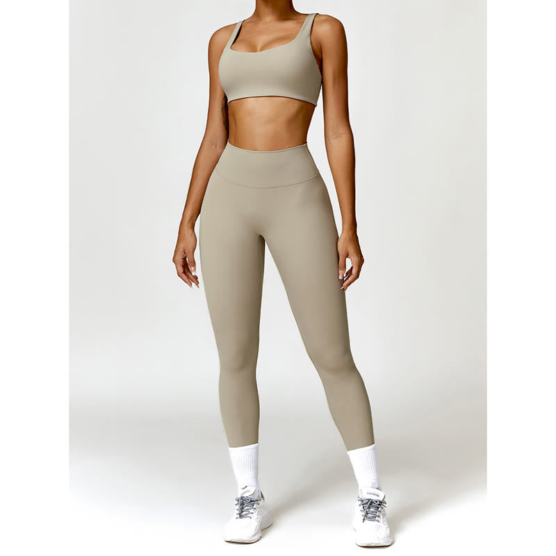 Buddha Stones Sportowy biustonosz do jogi bez pleców z krótkim rękawem - image 59