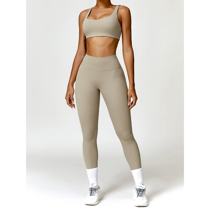 Buddha Stones Sportowy biustonosz do jogi bez pleców z krótkim rękawem - image 59