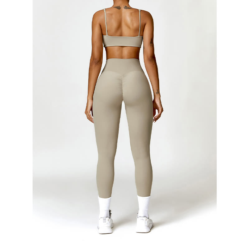 Buddha Stones Sportowy biustonosz do jogi bez pleców z krótkim rękawem - image 60