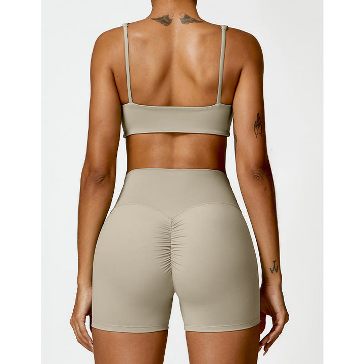 Buddha Stones Sportowy biustonosz do jogi bez pleców z krótkim rękawem - image 53