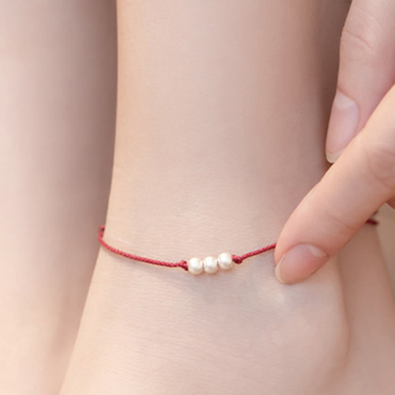 Bransoletka ochronna z trzema koralikami i Buddha Stones próby 925 - image 13