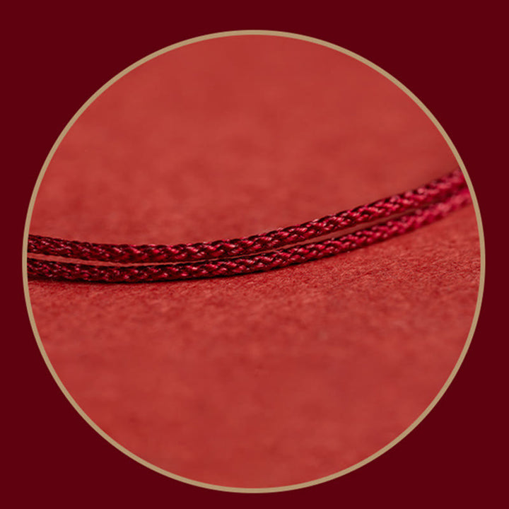 Bransoletka ochronna z trzema koralikami i Buddha Stones próby 925 - image 8