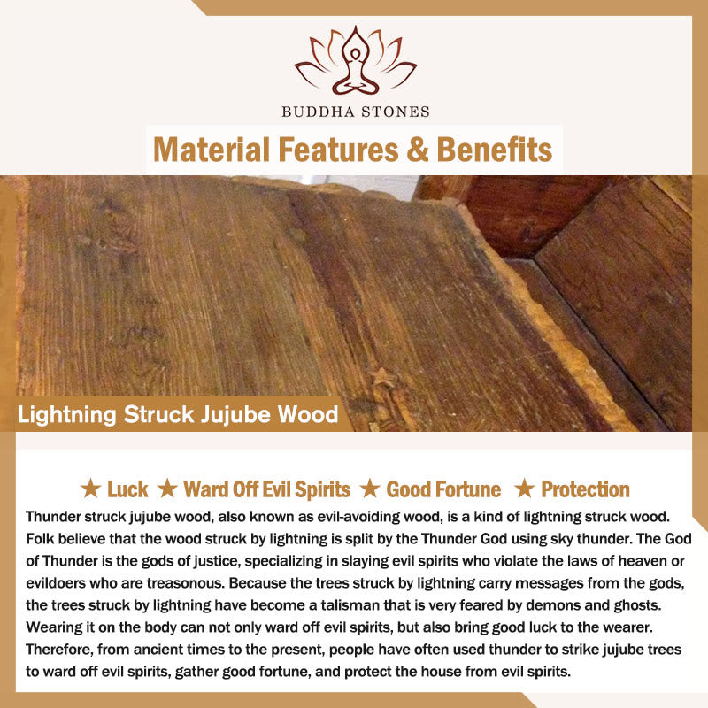 Buddha Stones Uderzony Piorunem Jujube Drewno Yin Yang Bagua Taoistyczny Taboo Symbol Pisma Świętego Grawerowana Bransoletka Szczęścia