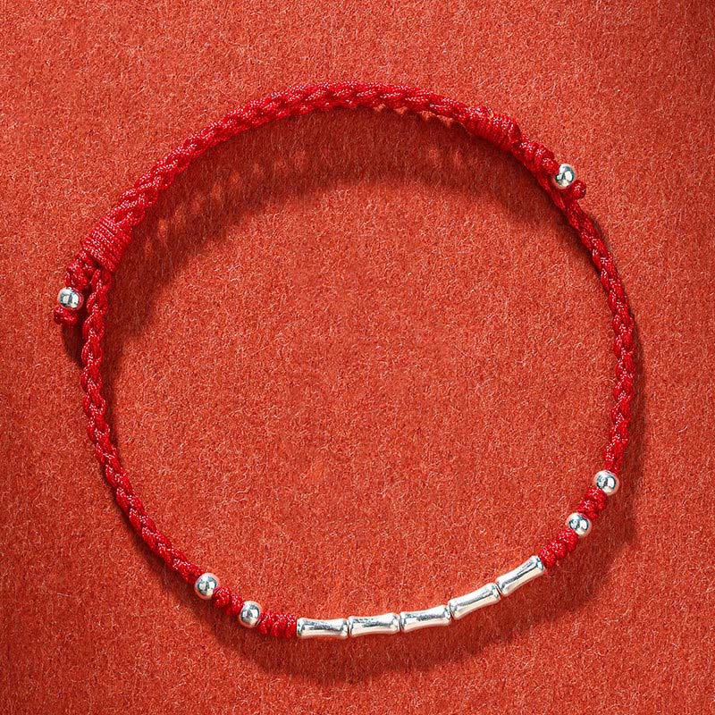 Buddha Stones Tybet Ręcznie robiona wielokolorowa bambusowa bransoletka ochronna pleciona ze sznurka