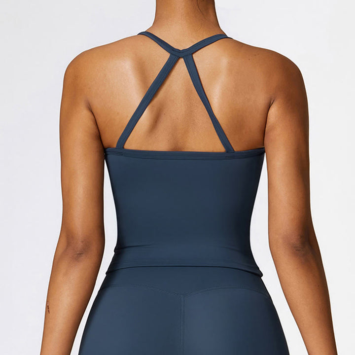 Buddha Stones Jednolity Kolor Krótki Top z Wysokim Stanem Szorty Sportowe Fitness Siłownia Joga Stroje - image 6