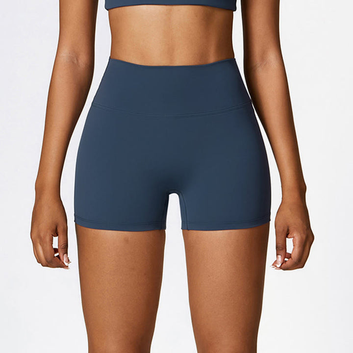 Buddha Stones Jednolity Kolor Krótki Top z Wysokim Stanem Szorty Sportowe Fitness Siłownia Joga Stroje - image 10