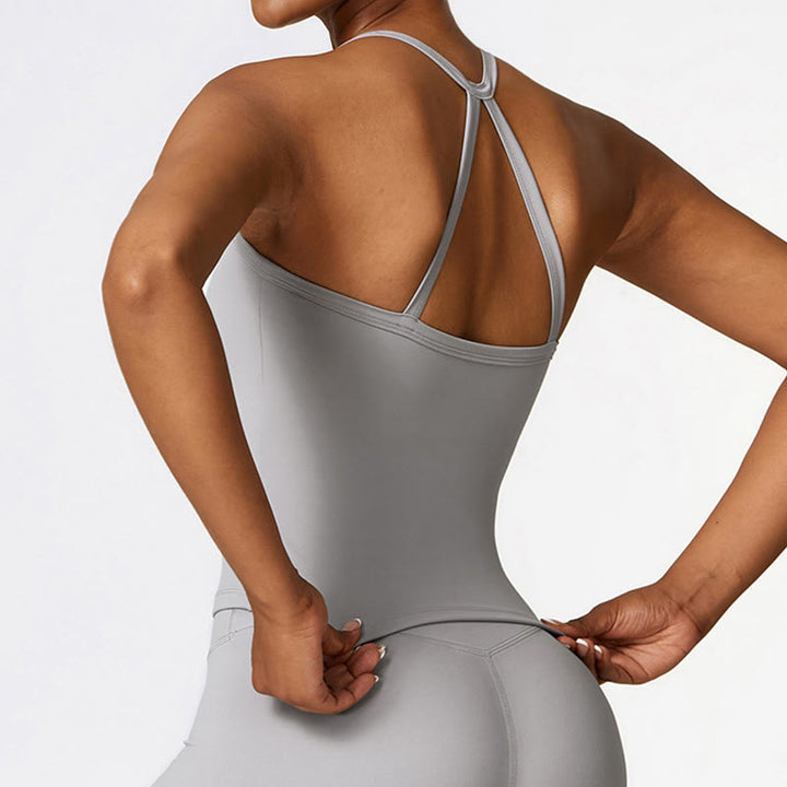 Buddha Stones Jednolity Kolor Krótki Top z Wysokim Stanem Szorty Sportowe Fitness Siłownia Joga Stroje - image 26