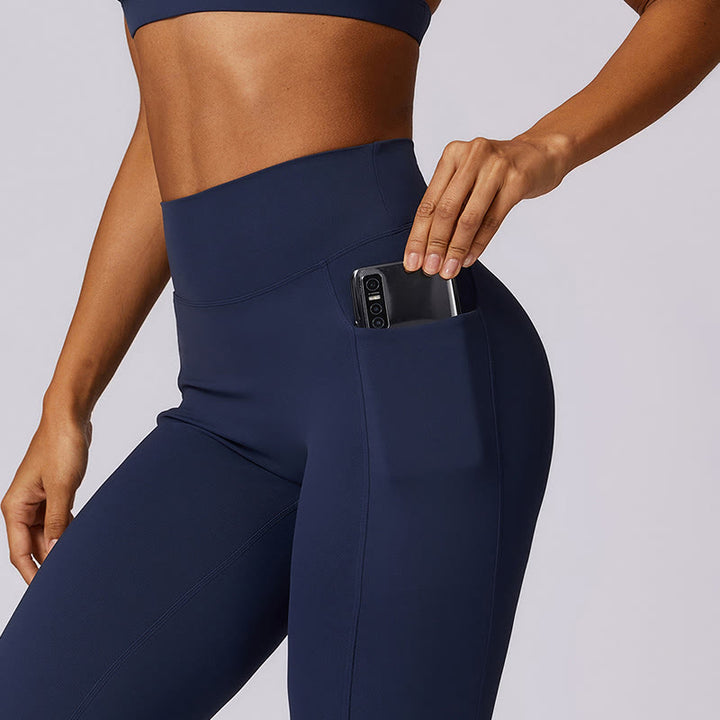 Buddha Stones Jednokolorowy biustonosz z dekoltem halter Długi rękaw Crop Tank Top Spodnie Sport Fitness Siłownia Joga Stroje