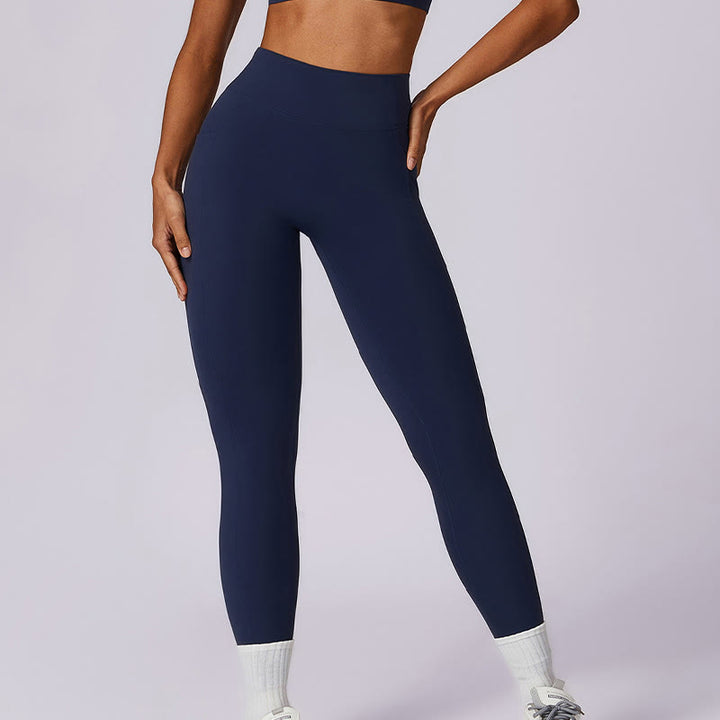 Buddha Stones Jednokolorowy biustonosz z dekoltem halter Długi rękaw Crop Tank Top Spodnie Sport Fitness Siłownia Joga Stroje