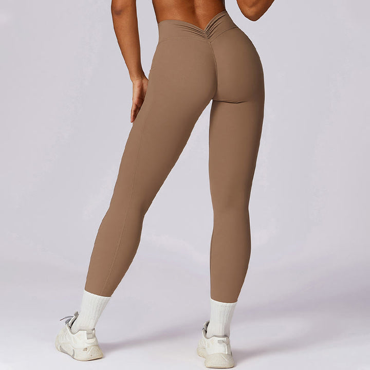 Buddha Stones Jednokolorowy biustonosz z dekoltem halter Długi rękaw Crop Tank Top Spodnie Sport Fitness Siłownia Joga Stroje