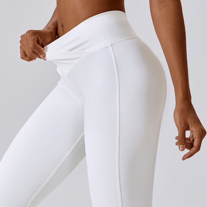 Buddha Stones Bez Rękawów Crop Tank Top Rozkloszowane Spodnie Sport Fitness Joga