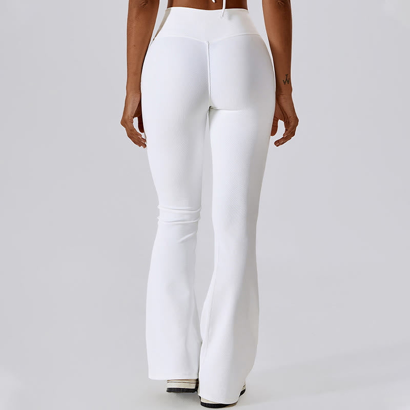 Buddha Stones Bez Rękawów Crop Tank Top Rozkloszowane Spodnie Sport Fitness Joga