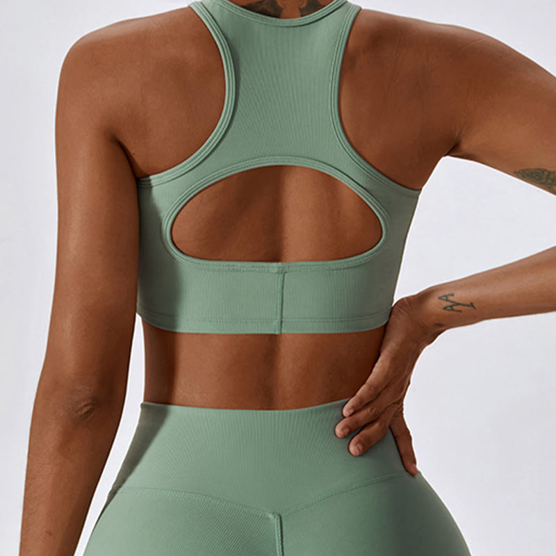 Buddha Stones Bez Rękawów Crop Tank Top Rozkloszowane Spodnie Sport Fitness Joga