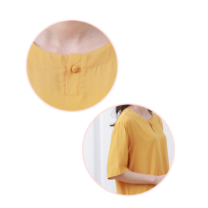 Buddha Stones 2 szt. Koszulka z krótkim rękawem Spodnie Medytacja Zen Tai Chi Bawełna Lniana Odzież Unisex Zestaw