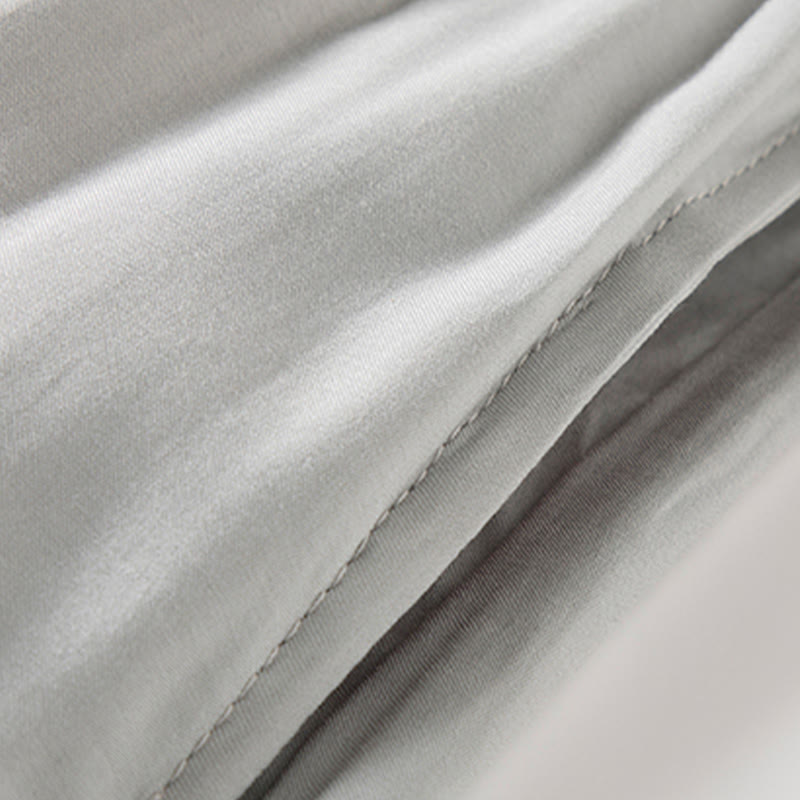 Buddha Stones wzdłuż rzeki podczas święta Qingming Wzór Tradycyjny strój Tang Krótki rękaw Koszula Spodnie Odzież Męski zestaw