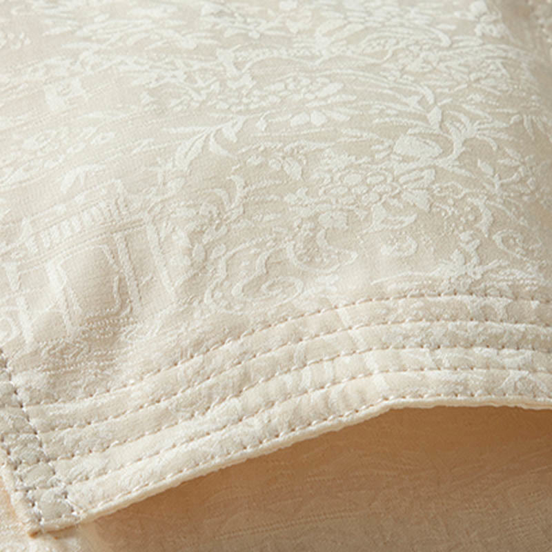 Buddha Stones wzdłuż rzeki podczas święta Qingming Wzór Tradycyjny strój Tang Krótki rękaw Koszula Spodnie Odzież Męski zestaw