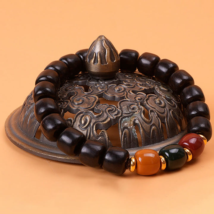 Bransoletka Buddha Stones Ebony Wood Rosewood Peace Balance
