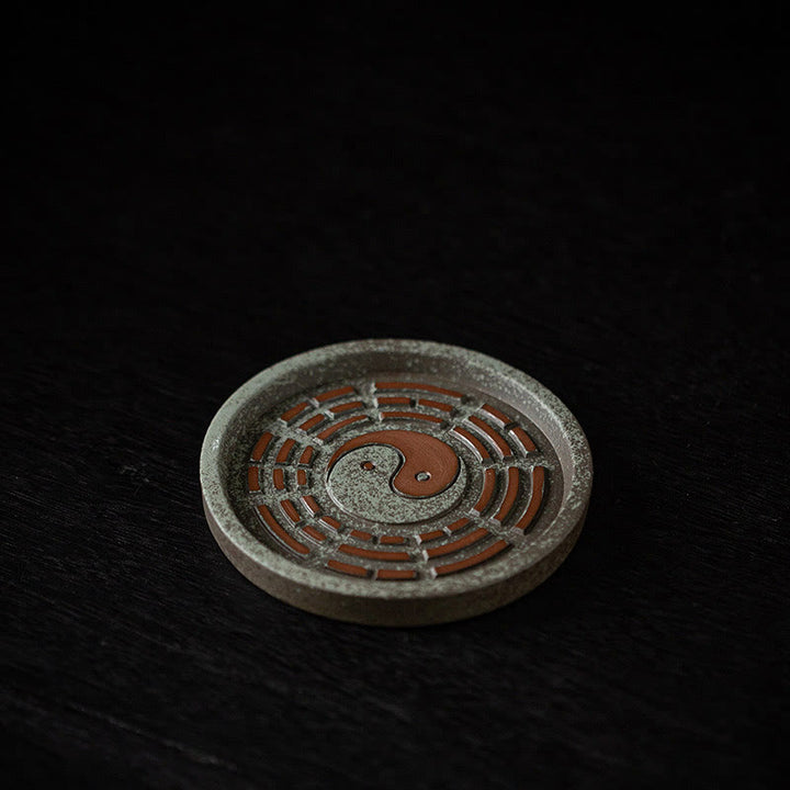 Buddha Stones Mała Miska Skarbów Szczęśliwa Torba Taca Bagua Uzdrawiająca Ceramiczna Kadzielnica Dekoracja