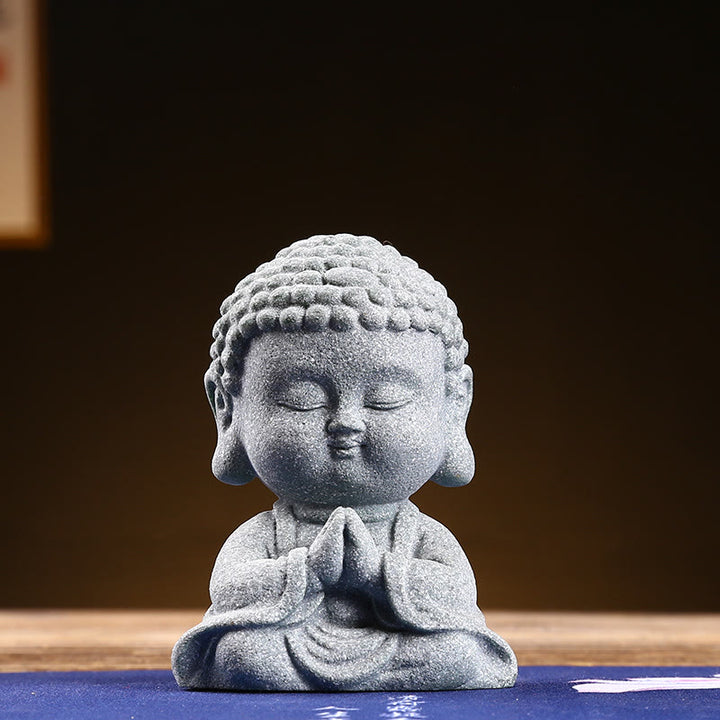 Medytacja Buddha Stones Modlący się Budda Współczucie Spokój Dekoracja domu