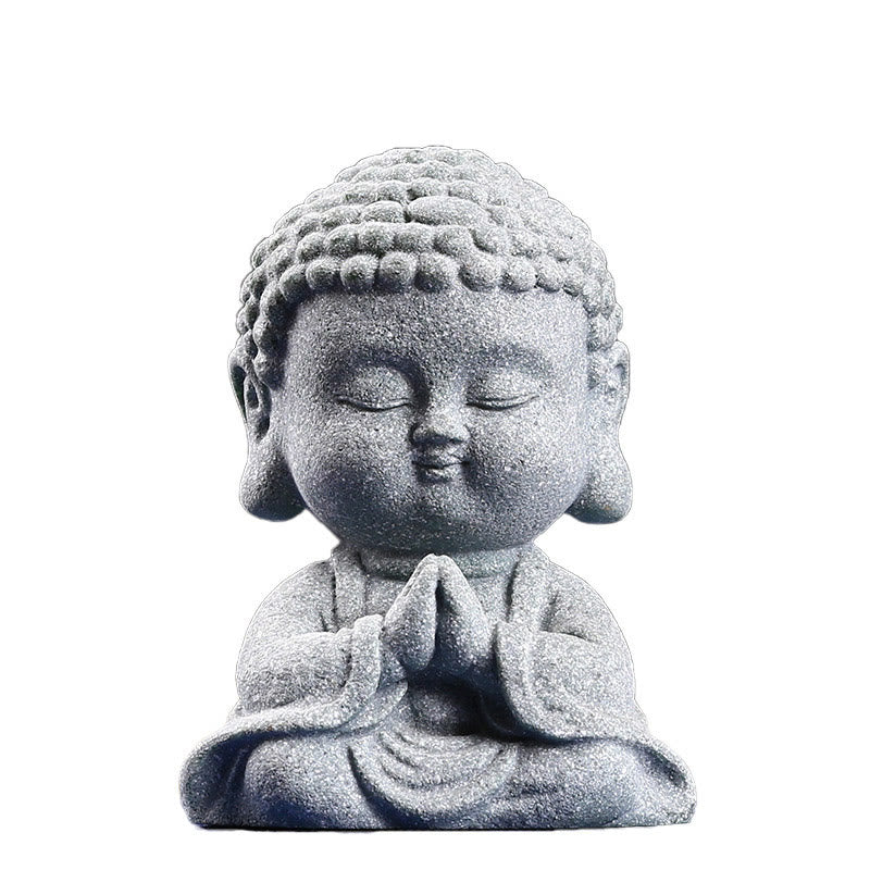 Medytacja Buddha Stones Modlący się Budda Współczucie Spokój Dekoracja domu