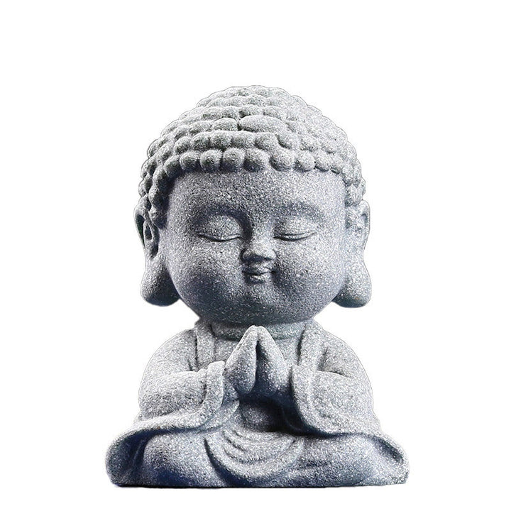 Medytacja Buddha Stones Modlący się Budda Współczucie Spokój Dekoracja domu