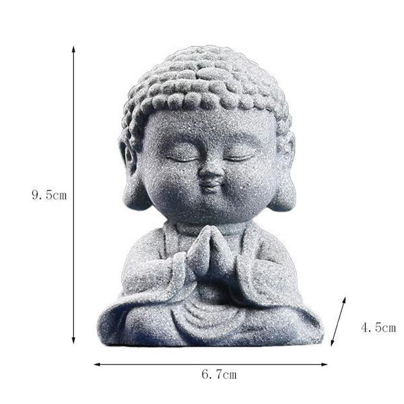 Medytacja Buddha Stones Modlący się Budda Współczucie Spokój Dekoracja domu