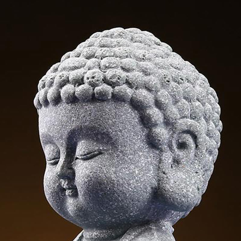 Medytacja Buddha Stones Modlący się Budda Współczucie Spokój Dekoracja domu