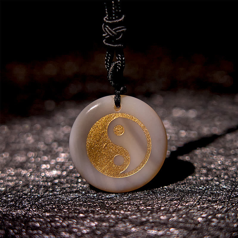 Buddha Stones Różne Kryształy Ametyst Tygrysie Oko Zielony Awenturyn Yin Yang Duchowy Naszyjnik Wisiorek