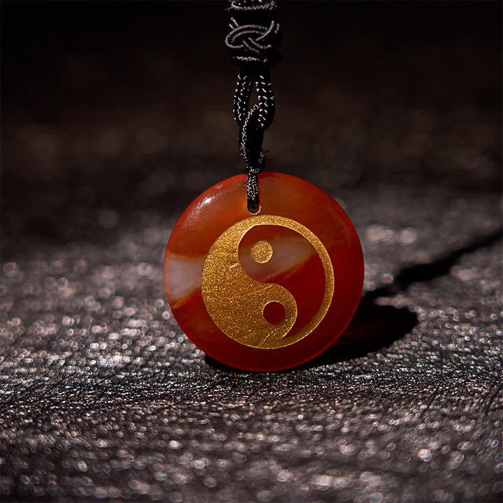 Buddha Stones Różne Kryształy Ametyst Tygrysie Oko Zielony Awenturyn Yin Yang Duchowy Naszyjnik Wisiorek