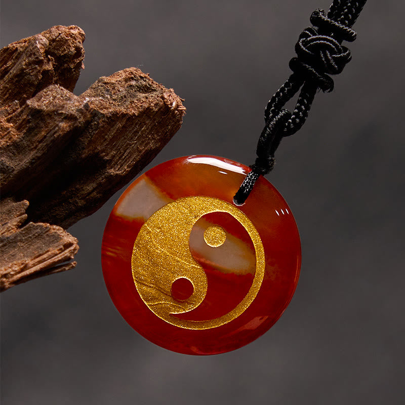 Buddha Stones Różne Kryształy Ametyst Tygrysie Oko Zielony Awenturyn Yin Yang Duchowy Naszyjnik Wisiorek