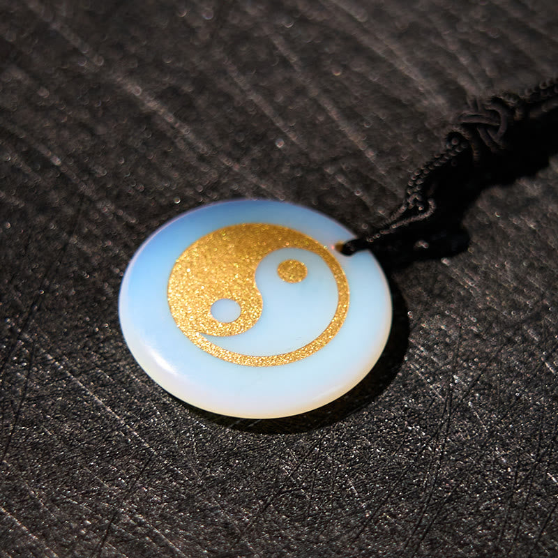 Buddha Stones Różne Kryształy Ametyst Tygrysie Oko Zielony Awenturyn Yin Yang Duchowy Naszyjnik Wisiorek