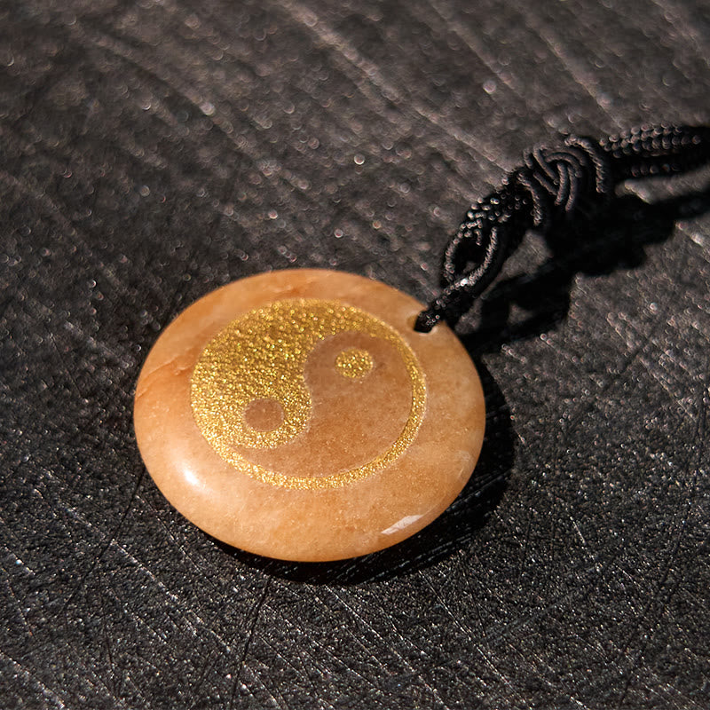 Buddha Stones Różne Kryształy Ametyst Tygrysie Oko Zielony Awenturyn Yin Yang Duchowy Naszyjnik Wisiorek