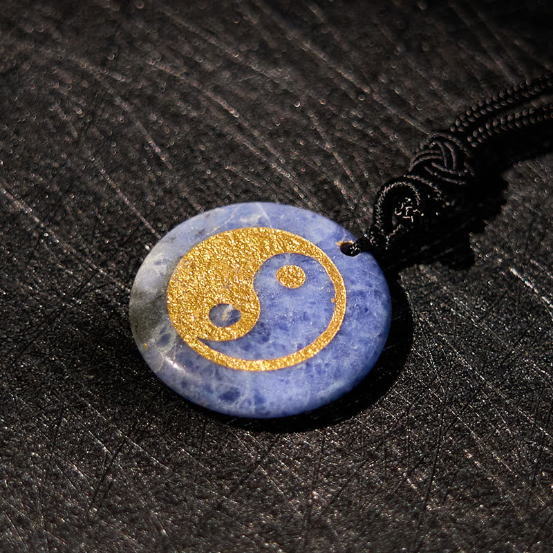 Buddha Stones Różne Kryształy Ametyst Tygrysie Oko Zielony Awenturyn Yin Yang Duchowy Naszyjnik Wisiorek