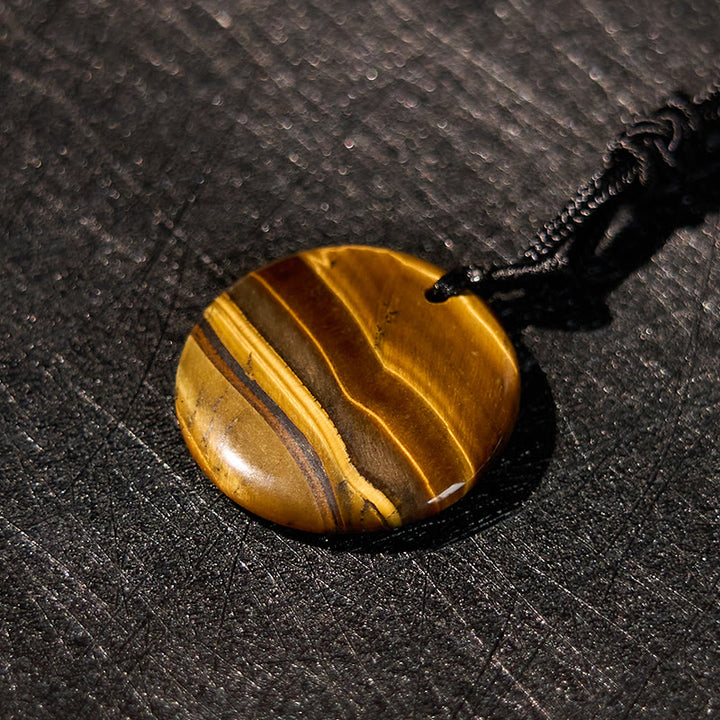 Buddha Stones Różne Kryształy Ametyst Tygrysie Oko Zielony Awenturyn Yin Yang Duchowy Naszyjnik Wisiorek