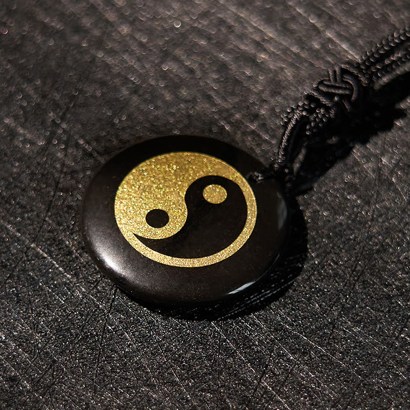 Buddha Stones Różne Kryształy Ametyst Tygrysie Oko Zielony Awenturyn Yin Yang Duchowy Naszyjnik Wisiorek